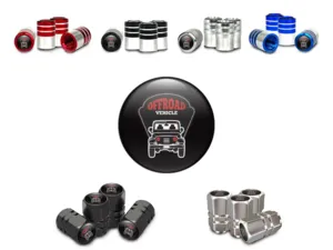 Rim Valve Stem Caps Motorcycle Domed Design